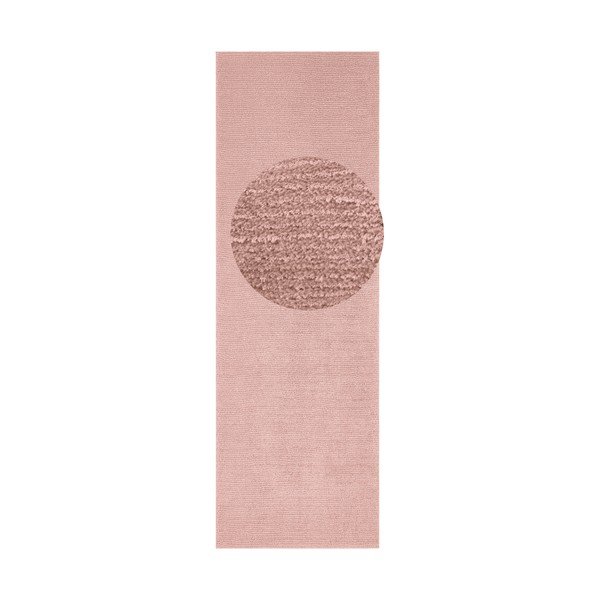 Różowy chodnik Mint Rugs Supersoft, 80x250 cm