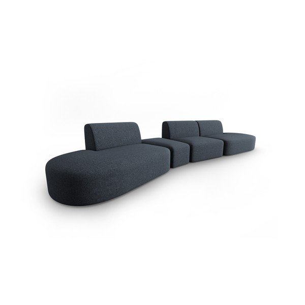 Ciemnoniebieska sofa 412 cm Shane – Micadoni Home-image-1