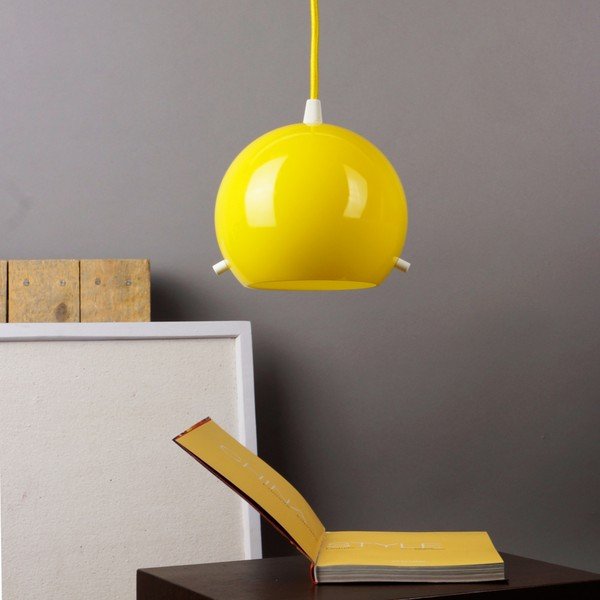Żółta lampa wisząca Sotto Luce Myoo-image-1