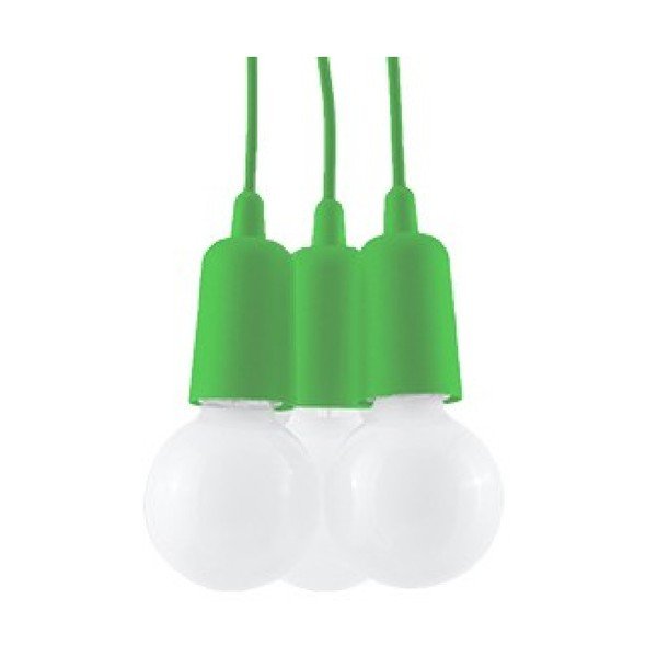 Zielona lampa wisząca 15x15 cm Rene – Sollux-image-2