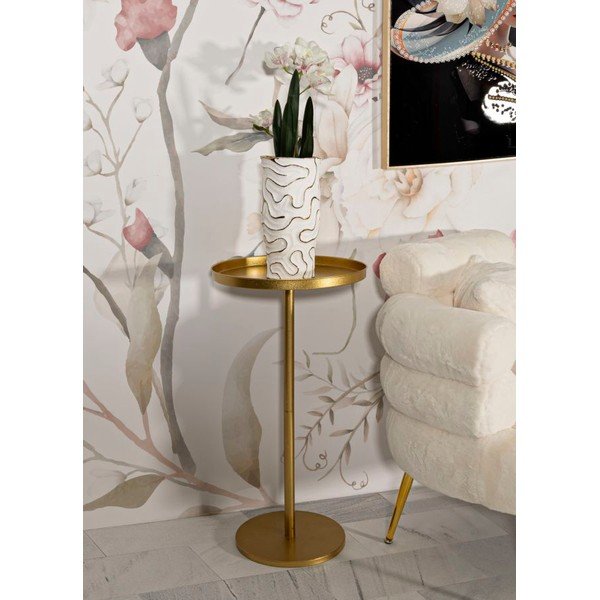 Metalowy okrągły stolik ø 51 cm Doha – Mauro Ferretti-image-1