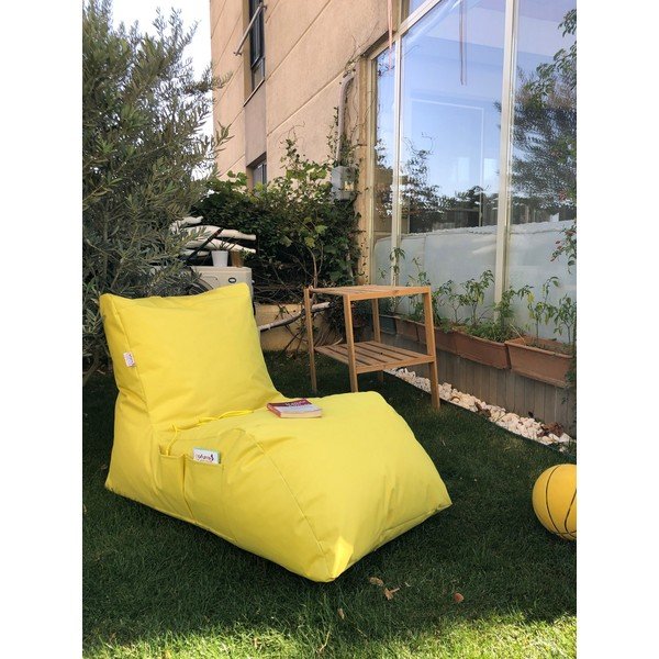 Żółty ogrodowy worek do siedzenia Daybed – Floriane Garden-image-1