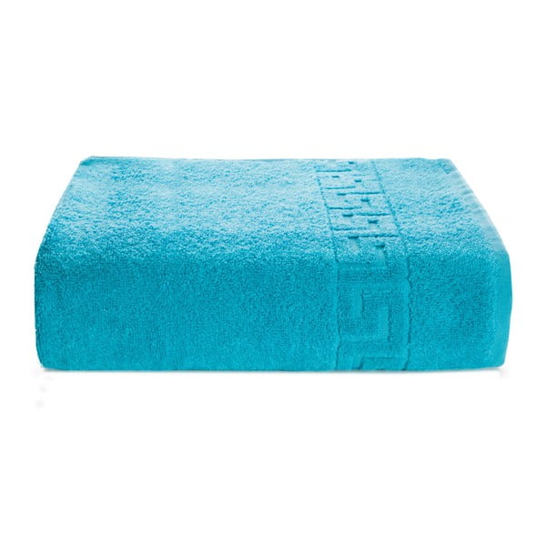 Niebieski ręcznik kąpielowy z bawełny Kate Louise Pauline, 70x140 cm