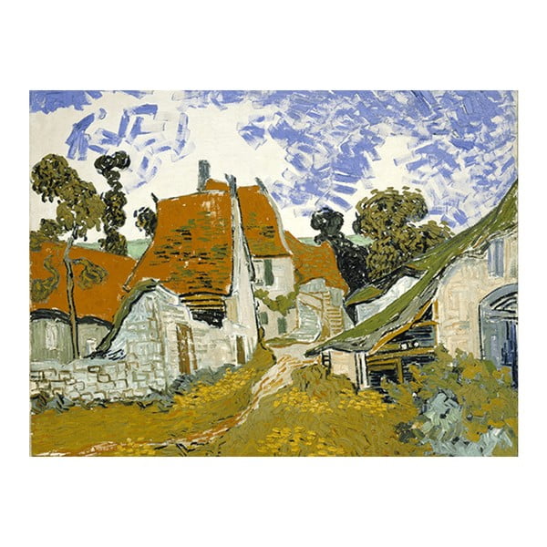 Reprodukcja obrazu Vincenta van Gogha - Street in Auvers sur Oise, 40x30 cm