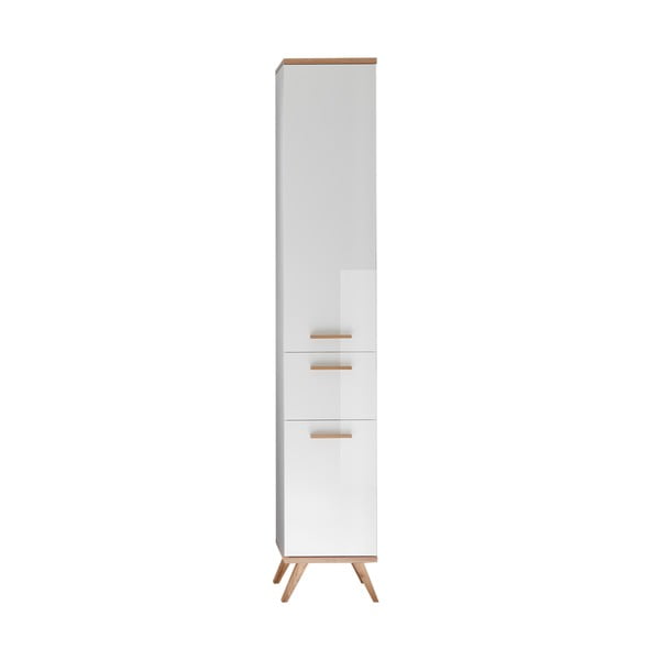 Biała wysoka szafka łazienkowa 36x205 cm Set 923 – Pelipal