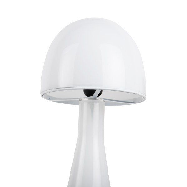 Biała lampa stołowa ze szklanym kloszem (wysokość 45 cm) Bombin – Leitmotiv-image-2