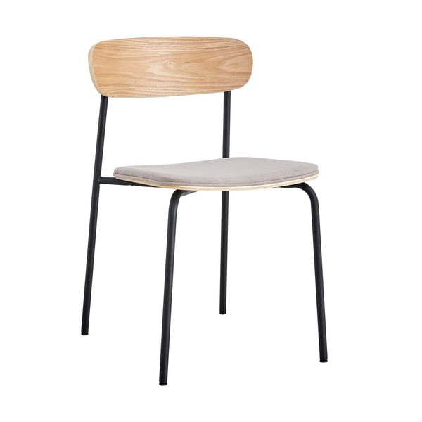 Beżowo-naturalne krzesła zestaw 2 szt. Adriana – Marckeric