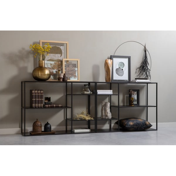 Metalowy wazon w dekorze w kolorze złota WOOOD Pixie-image-3