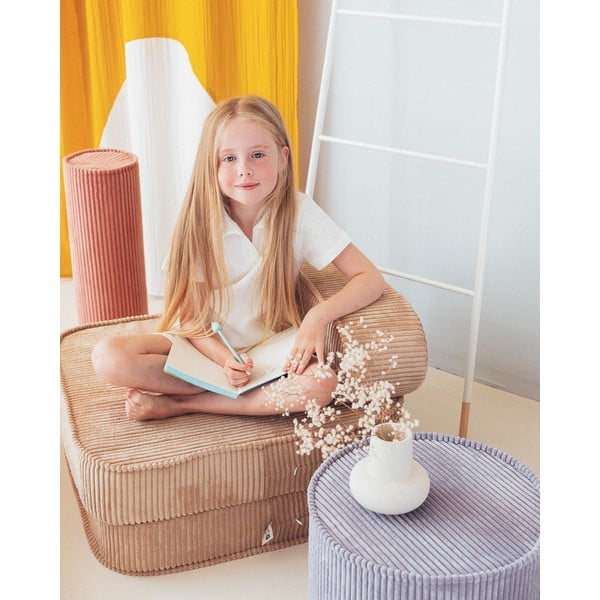 Niebieski sztruksowy puf dziecięcy – Wigiwama-image-4