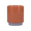 Pomarańczowa/fioletowa kamionkowa filiżanka 270 ml Duo – ONA