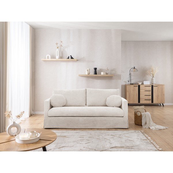 Kremowa sofa 195 cm Paphos – Ropez-image-4