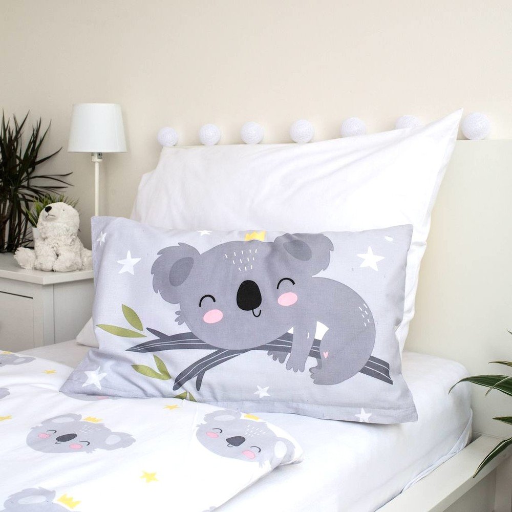 Szara bawełniana pościel dziecięca do łóżeczka 100x135 cm Koala "Sweet Dreams" – Jerry Fabrics (zdjęcie 3)