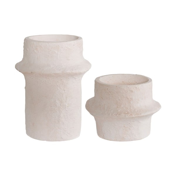 Świeczniki z cementu na świeczkę typu tealight zestaw 2 szt. – House Nordic