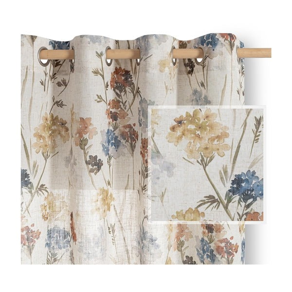 Kremowa zasłona 135x250 cm Flosi – Restilo