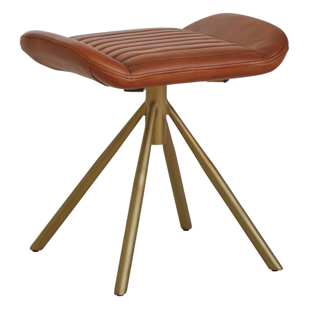 Brązowy skórzany podnóżek Buffalo – Premier Housewares
