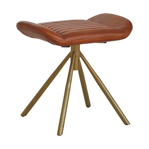 Brązowy skórzany podnóżek Buffalo – Premier Housewares