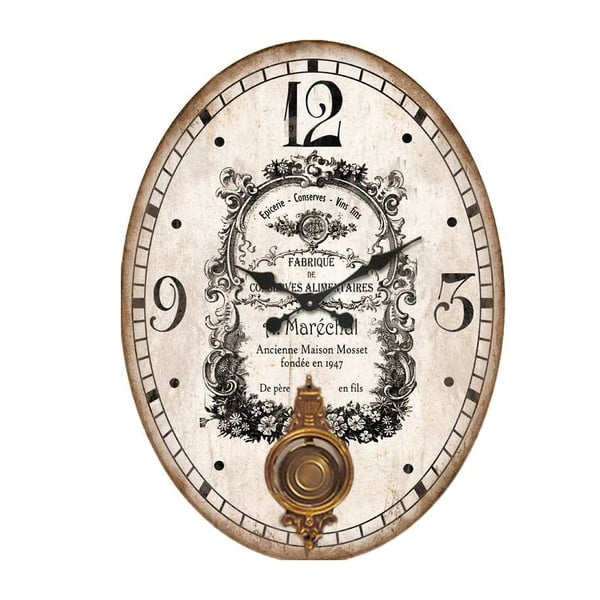 Zegar Antic Line Bois Pendulum, 43x58 cm