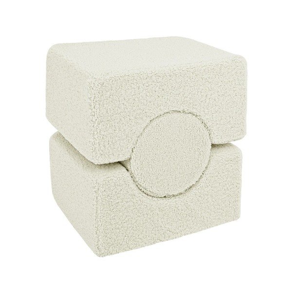 Biały piankowy plac zabaw 3 szt. z materiału bouclé wysokość 30 cm 83x45 cm – Meowbaby