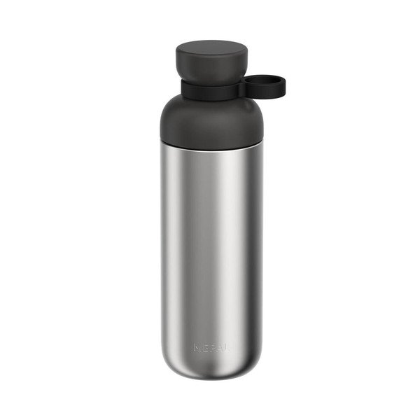 Czarna/w kolorze srebra butelka ze stali nierdzewnej 700 ml Vita – Mepal