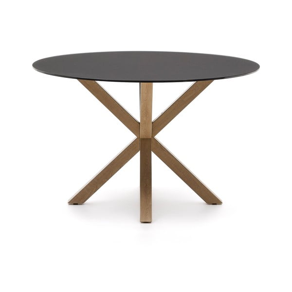 Okrągły stół ze szklanym blatem ø 120 cm Argo – Kave Home-image-2