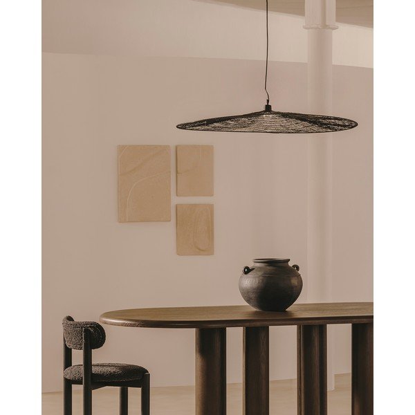 Czarna lampa wisząca ø 100 cm Makai – Kave Home-image-1