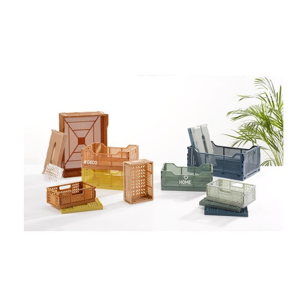 Niebieski plastikowy pojemnik 21x14.5x8 cm – Homéa-image-3