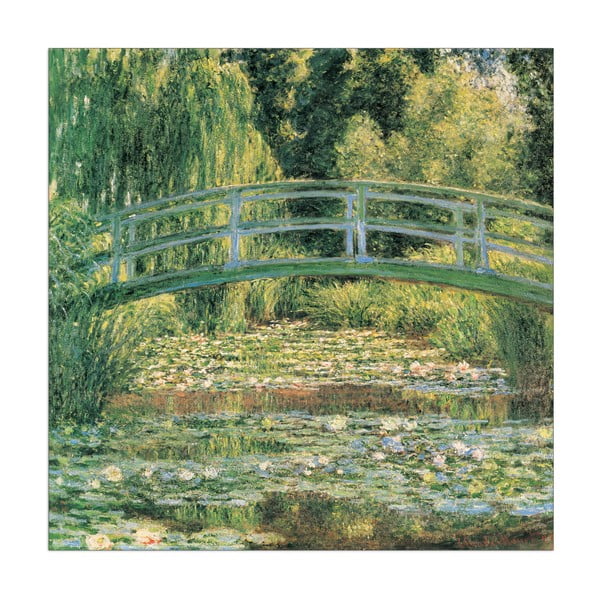 Obraz Claude Monet - Japoński mostek, 70x70 cm