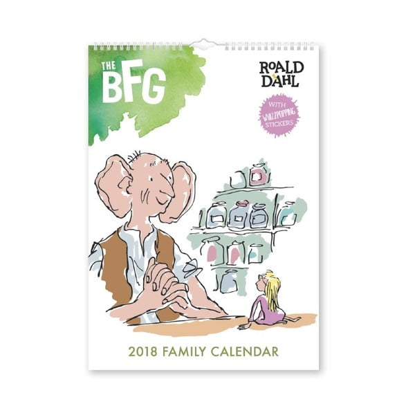 Kalendarz wiszący 2018 Portico Designs Roald Dahl The BGF, A3