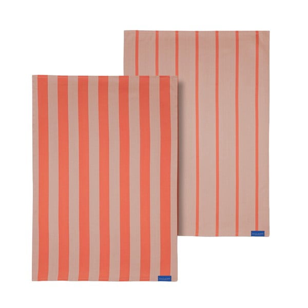 Bawełniane ścierki zestaw 2 szt. 50x70 cm Stripes – Mette Ditmer Denmark