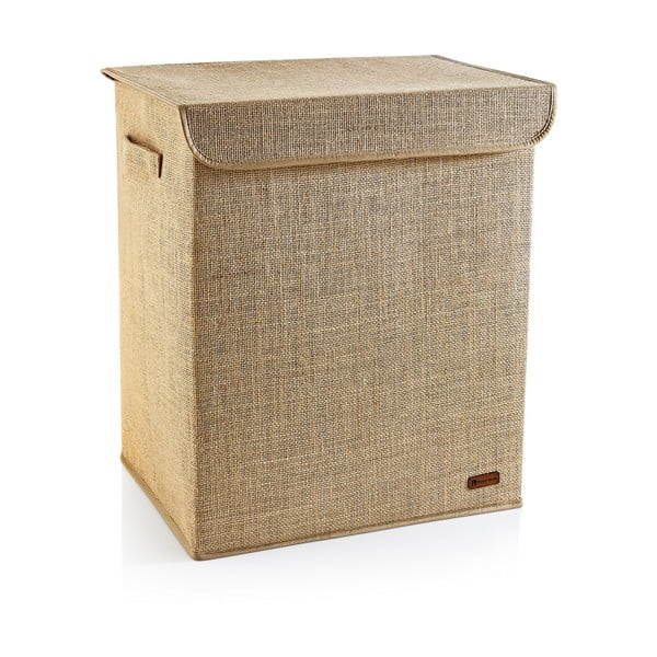 Jasnobrązowy kosz na pranie z juty 67 l – Mioli Decor