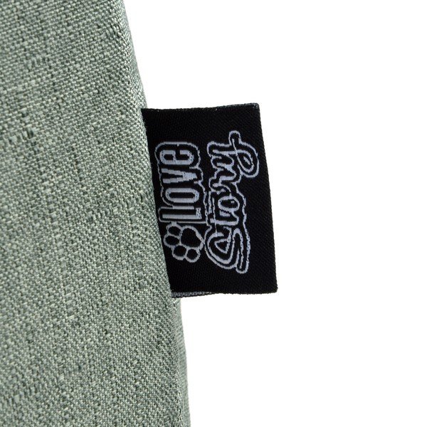 Budka dla kota w kolorze khaki 35x35 cm – Love Story-image-3