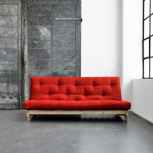 Sofa rozkładana Karup Fresh Raw/Red
