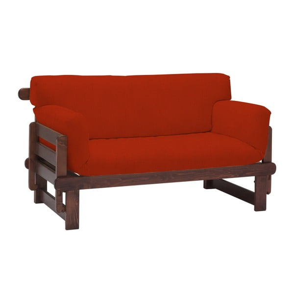 Czerwona rozkładana sofa dwuosobowa 13Casa Karma