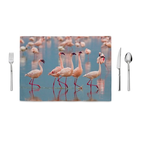 Mata kuchenna Home de Bleu Flamingos Group, 35x49 cm