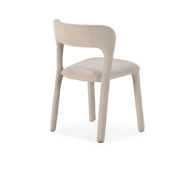 Beżowy tapicerowany fotel jadalniany Lilia – MOME-image-1
