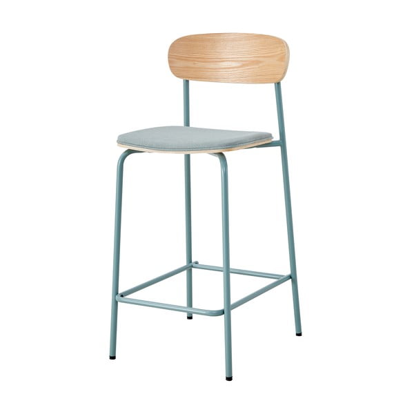 Niebiesko-naturalne hokery zestaw 2 szt. (wys. siedziska 66 cm) Adriana – Marckeric-image-2