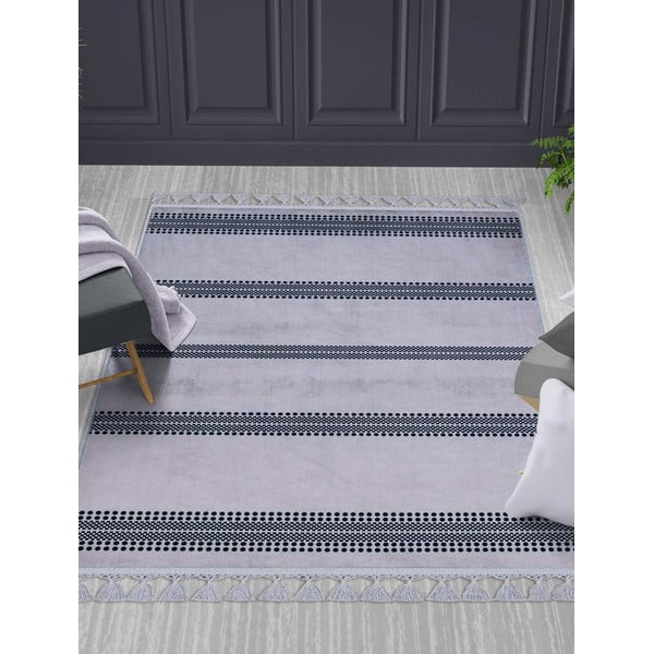 Szary dywan odpowiedni do prania 120x80 cm − Vitaus-image-1