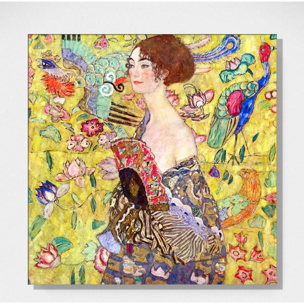 Reprodukcja obrazu Gustava Klimta – Lady With Fan, 50x50 cm-image-1