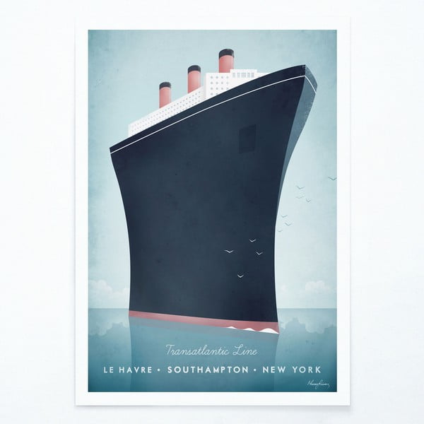 Plakat Travelposter Cruise Ship, A2