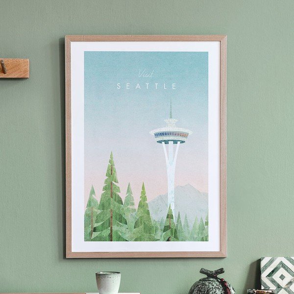 Plakat Travelposter Seattle, 50 x 70 cm-image-2