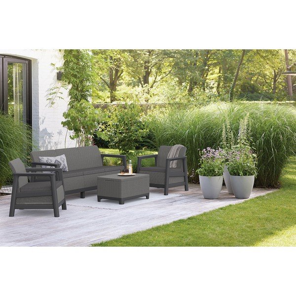 Szara sofa ogrodowa Scandi Linea – Keter-image-1