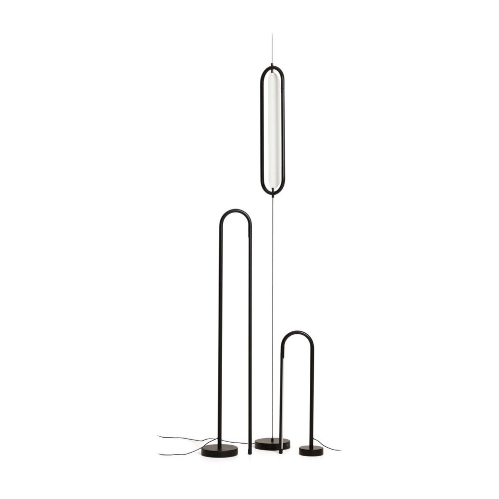 Czarna lampa stojąca LED (wysokość 120 cm) Bow – Kave Home (zdjęcie 4)