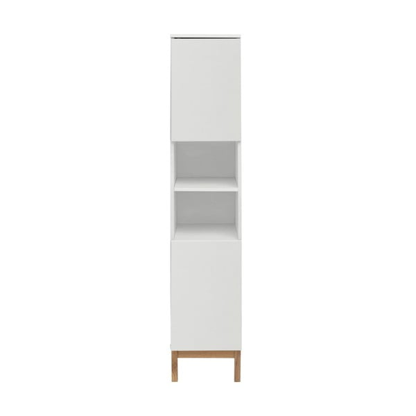 Biała wysoka szafka łazienkowa 30x161 cm Mirza – Støraa