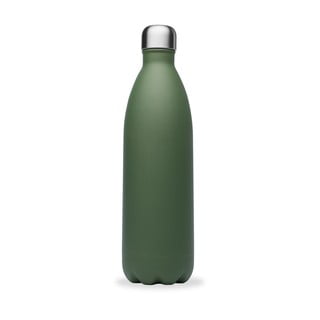 Zielona butelka podróżna ze stali nierdzewnej 1 l Granite – Qwetch