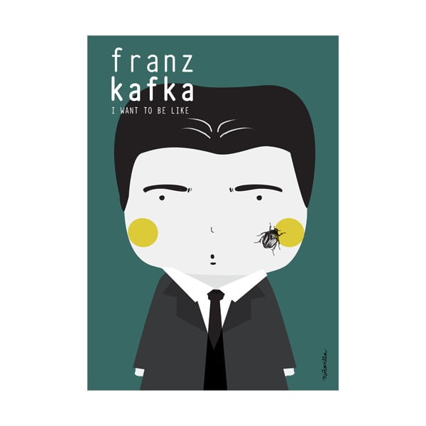 Plakat NiñaSilla Franz Kafka, 21x42 cm