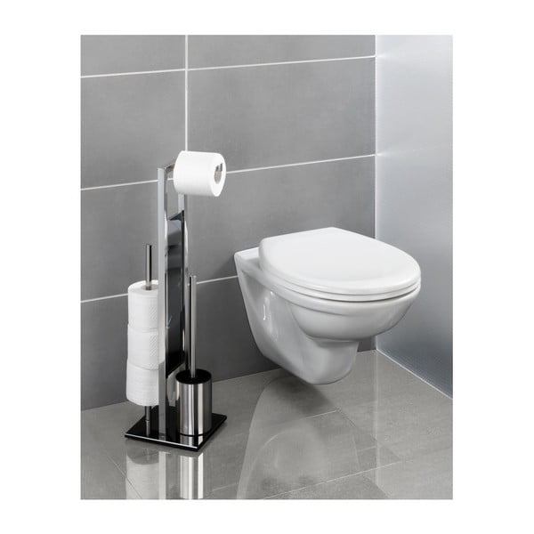 Szczotka do WC z uchwytem na papier toaletowy Wenko Rivalta-image-1