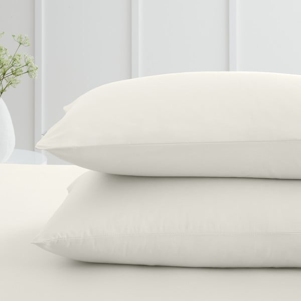 Poszewki na poduszki z perkalu bawełnianego zestaw 2 szt. 50x75 cm Cotton Percale – Bianca-image-1