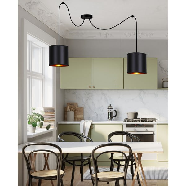 Czarna lampa wisząca 100x100 cm Candida – Candellux Lighting-image-1