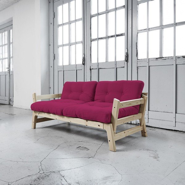 Sofa rozkładana Karup Step Natural/Pink-image-3
