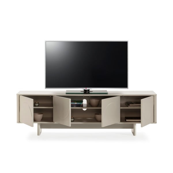 Kremowa szafka pod TV 180x55x40 cm Solei – MOME-image-2